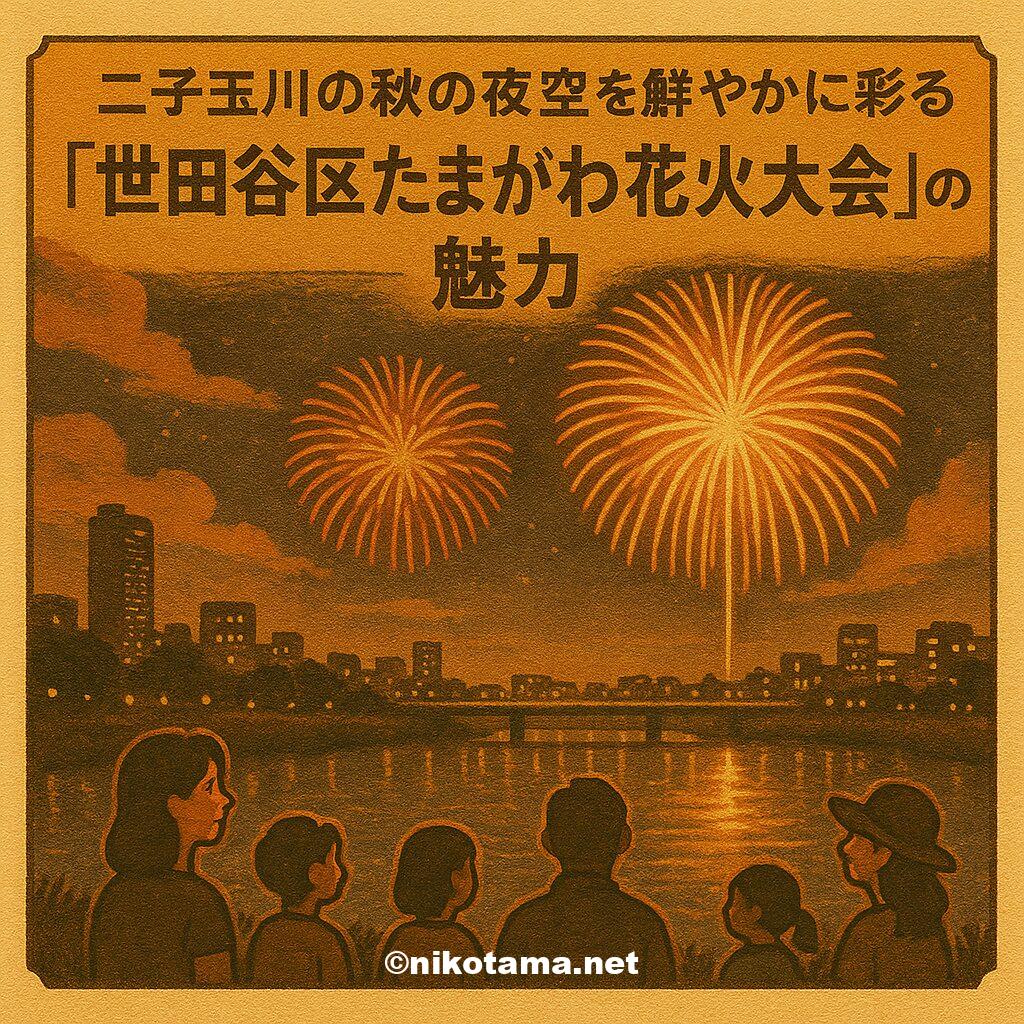 二子玉川の夜空を彩る「世田谷区たまがわ花火大会」の魅力